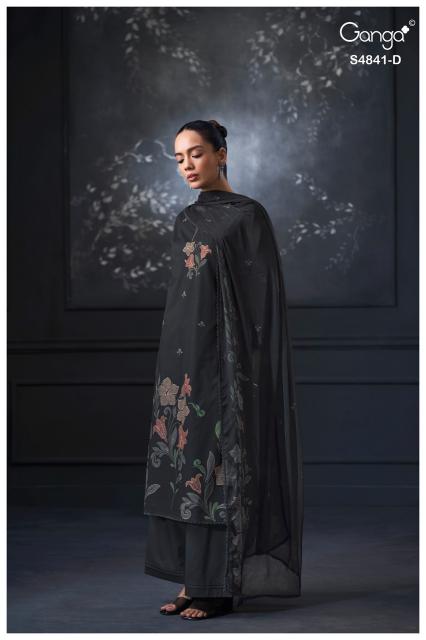 Ganga taniri 4841 wholesale dress material surat gujarat india